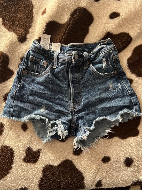 Levi's Pants - Levi's Distressed Blue Denim Cutoff Shorts
